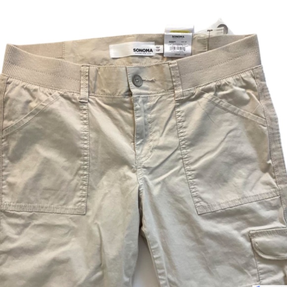 Sonoma Womens Tan Bermuda Shorts/Capris, 10P, NWT - Picture 2 of 6